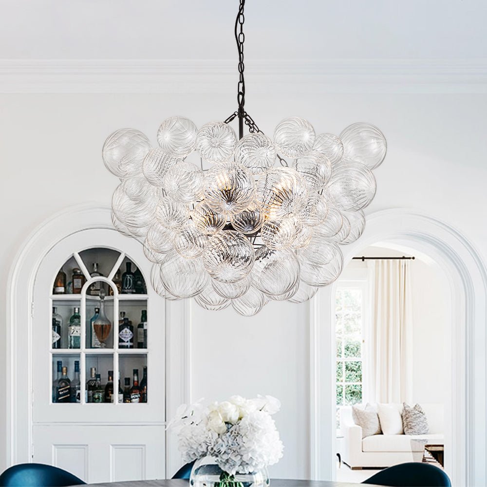 Bubble Glass Modern Cluster Chandelier | Thehouselights, Bubble ...