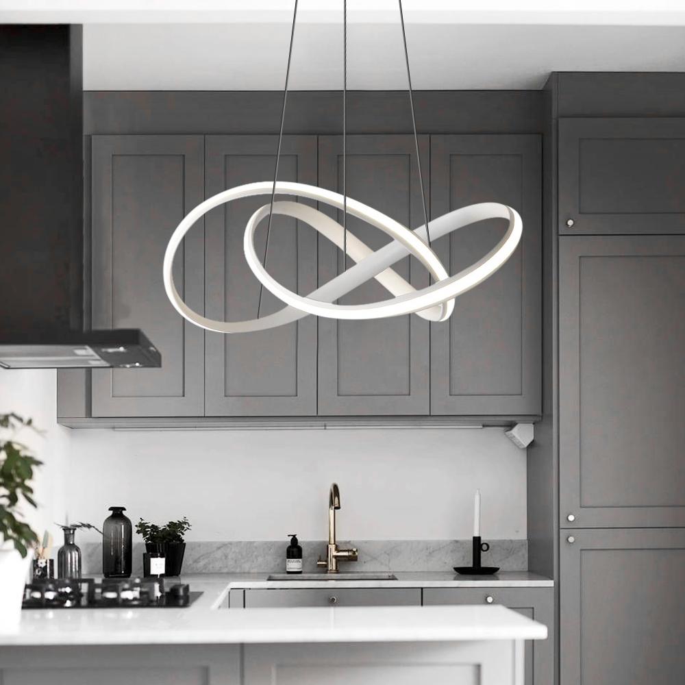pause Bestået gele Modern Twisted Ribbon LED Chandelier Light for Living Room| Thehouselights