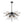 Thehouselights-10-Light Modern Sputnik Sunburst Chandelier-Chandelier-Black-