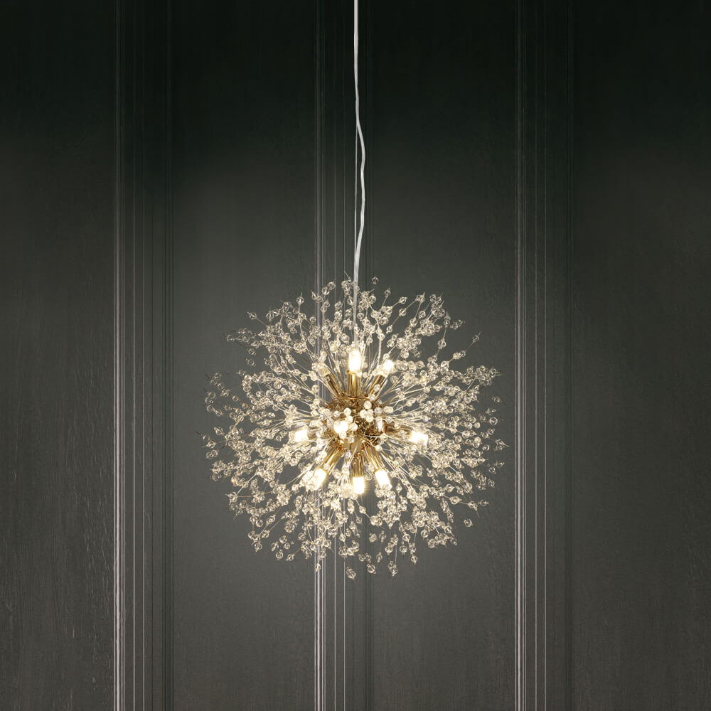 Modern 9-Light Sputnik Chandelier | Thehouselights, Chandelier, Sputnik ...