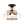3-Light Lantern Glass Semi-Flush Mount