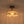 2-Light Black Ribbed Glass Semi Flush Mount