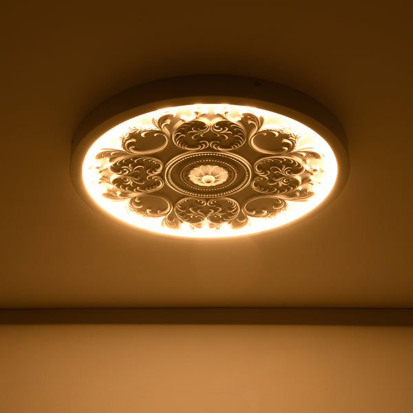 Dimmbare seidenweiße LED-Deckenleuchte