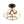 3-Light Lantern Glass Semi-Flush Mount