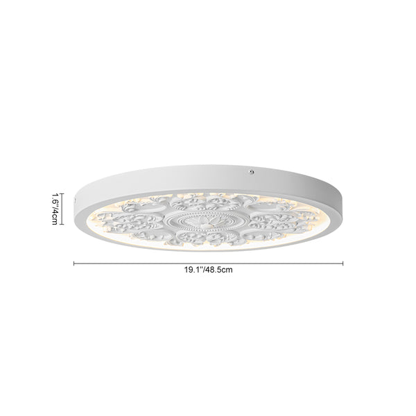 Dimmbare seidenweiße LED-Deckenleuchte
