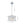 3-Light Up Down Crystal Shade Chrome Chandelier