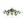 Brass Blue Glass Sputnik Bubble Semi Flush Chandelier