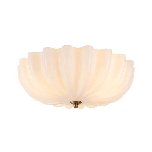 3-Light Bowl Daisy Glass Semi Flush