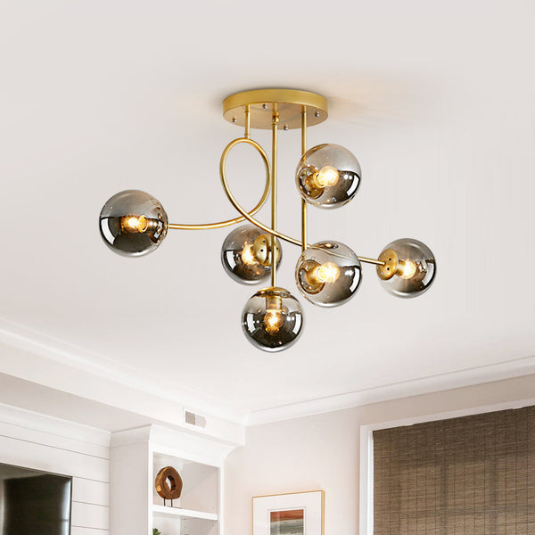 Geometric Modo Bubble Glass Chandelier