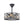 4-Light Crystal Cage Semi Flush Mount Ceiling Fan