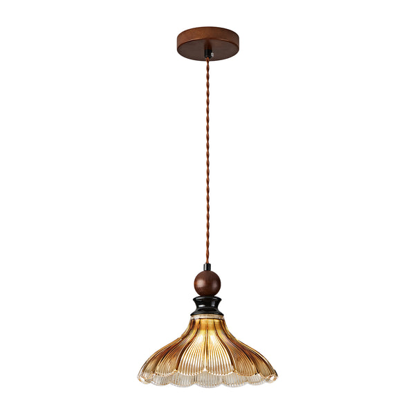 French Striped Glass Pendant Lighting