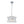 3-Light Up Down Crystal Shade Chrome Chandelier