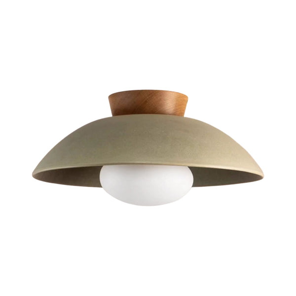 Designer 1-Light Nordic Dome Semi Flush Mount