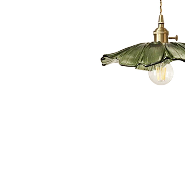 Lotus Glass Flower Design Pendant Light