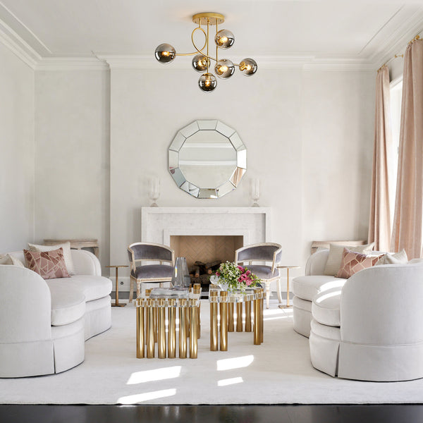 Geometric Modo Bubble Glass Chandelier