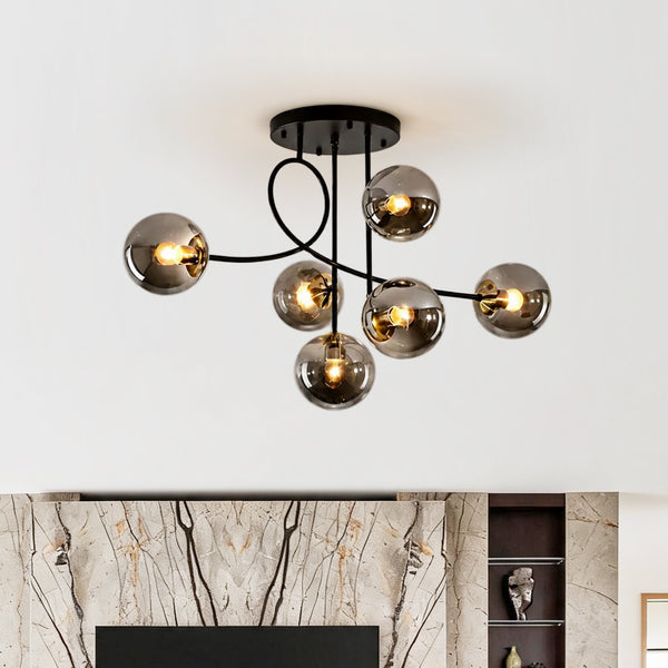 Geometric Modo Bubble Glass Chandelier