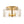3-Light Textured Glass Brass Drum Semi Flush Mount