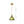 1-Light Lotus Stripe Glass Pendant Light