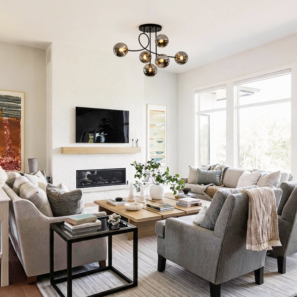 Geometric Modo Bubble Glass Chandelier