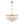5-Light Teardrop Crystal Round Chandelier