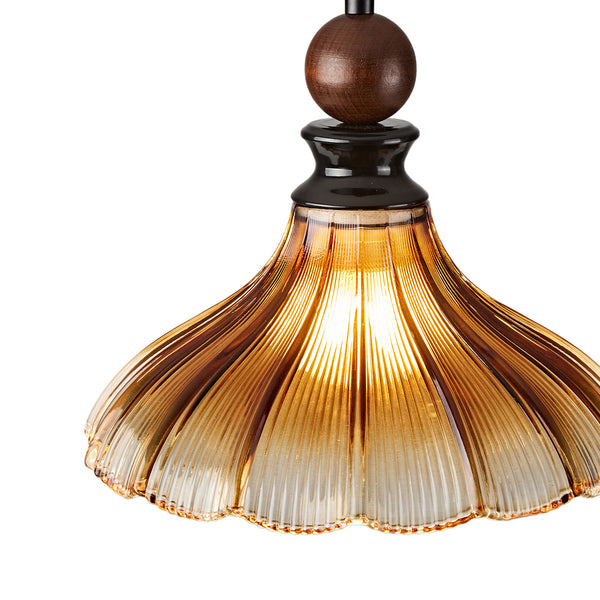 French Striped Glass Pendant Lighting