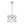 3-Light Up Down Crystal Shade Chrome Chandelier