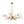 12-Light Two-tier Textured Glass Chandelier