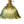 1-Light Lotus Stripe Glass Pendant Light