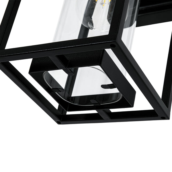 IP23 Rectangular Lantern Outdoor Wall Sconce