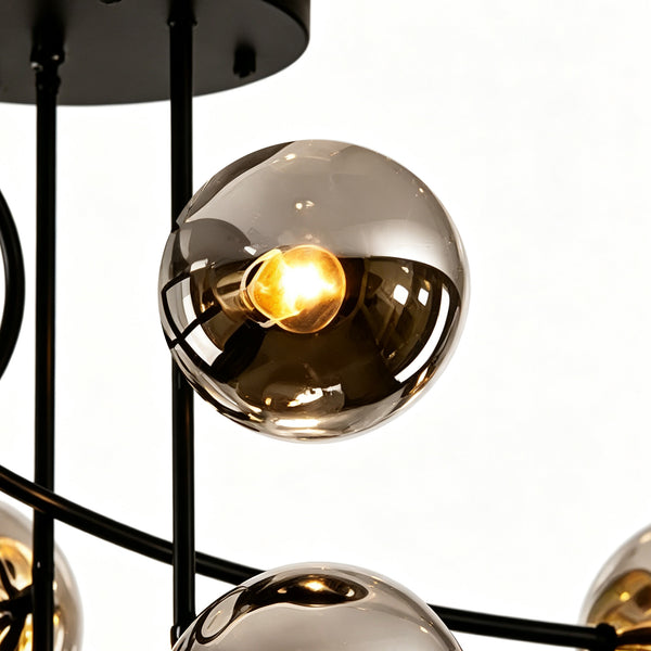 Geometric Modo Bubble Glass Chandelier