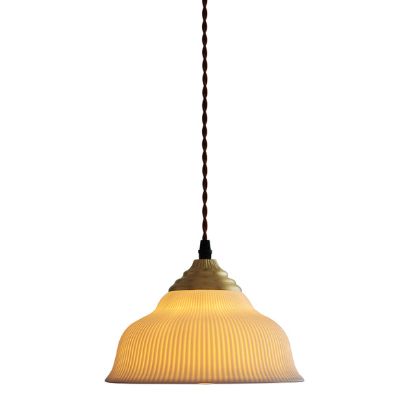 Nordic 1-Light White Ceramic Pendant Light