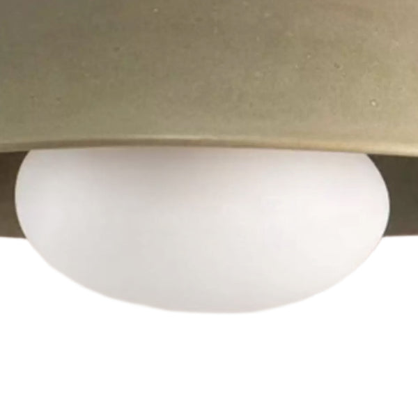 Designer 1-Light Nordic Dome Semi Flush Mount