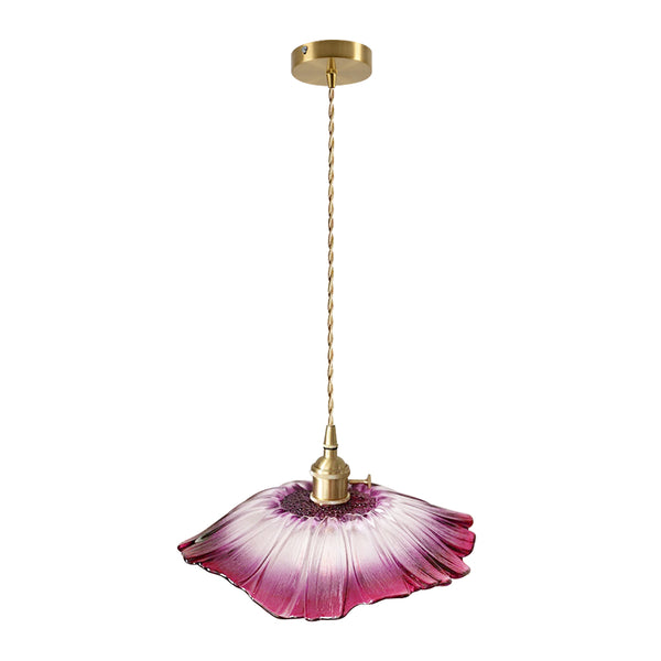Lotus Glass Flower Design Pendant Light