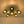 Brass Blue Glass Sputnik Bubble Semi Flush Chandelier