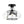 3-Light Lantern Glass Semi-Flush Mount