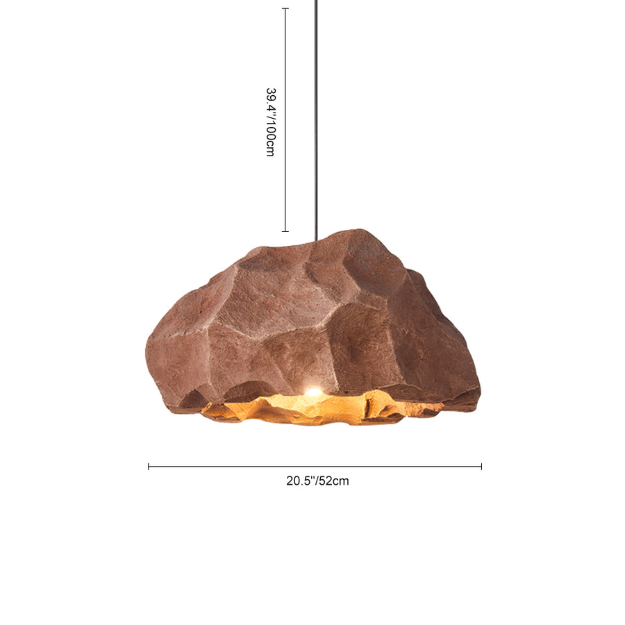 Nordic Stone Rock Design Pendant Light