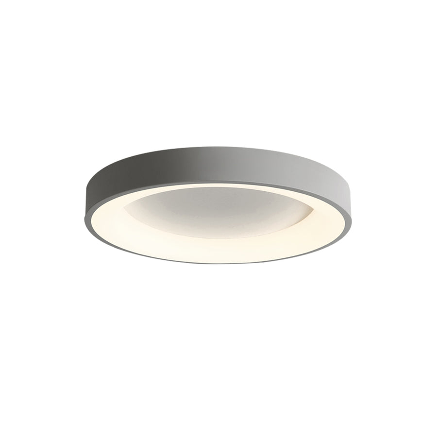 LED Grey Round Flush Mount Ceiling Light