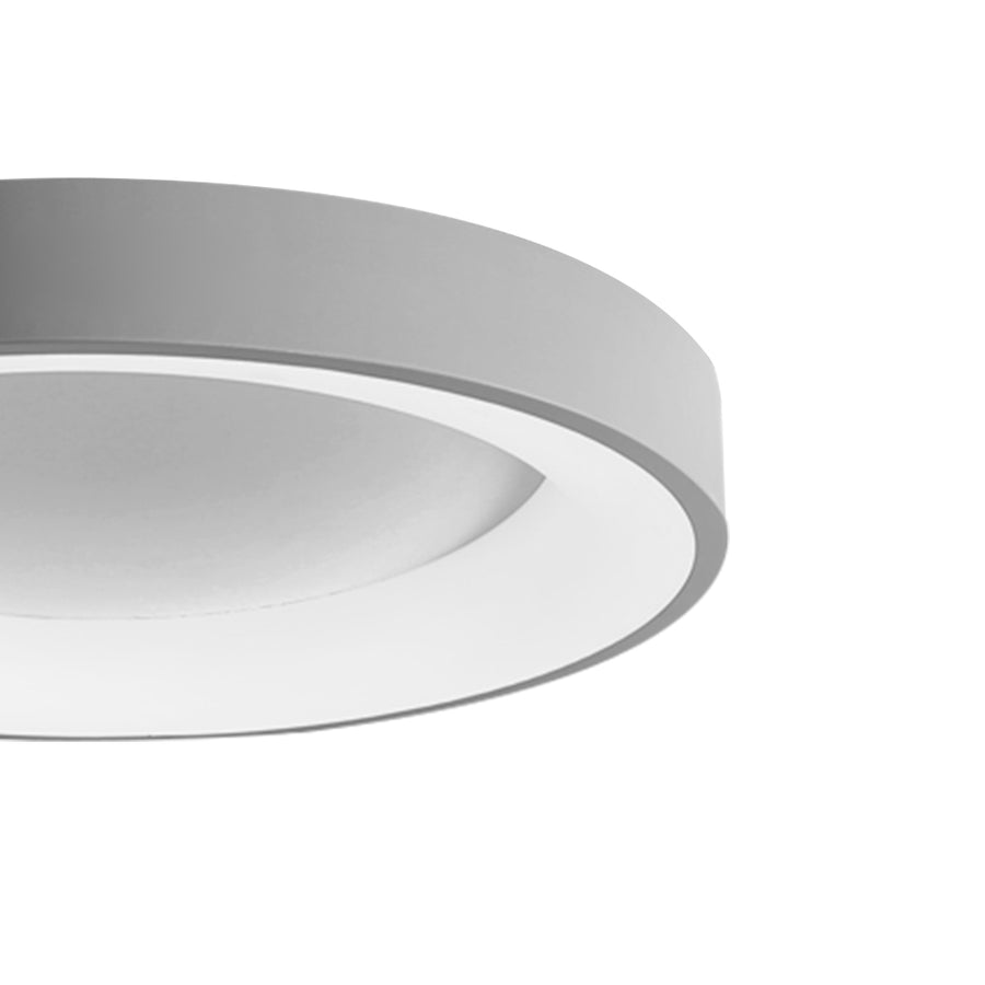LED Grey Round Flush Mount Ceiling Light