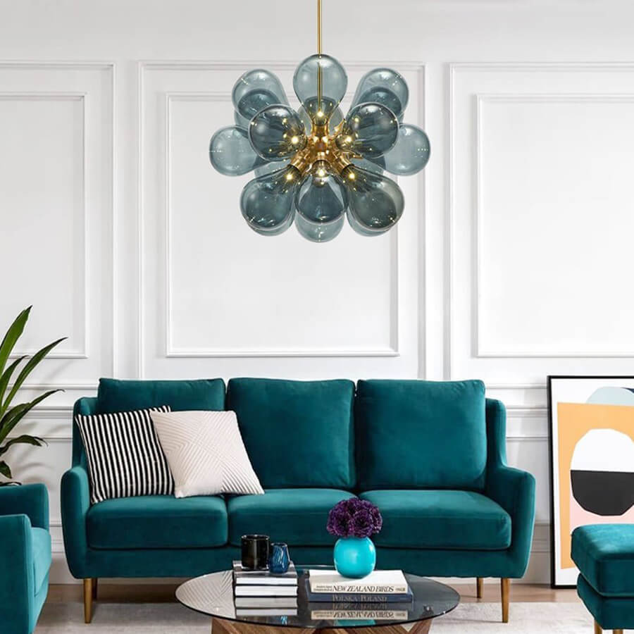 Modern Frosted Gluster Bubble Sputnik Chandelier Light Thehouselights, Glass Bubble Chandelier