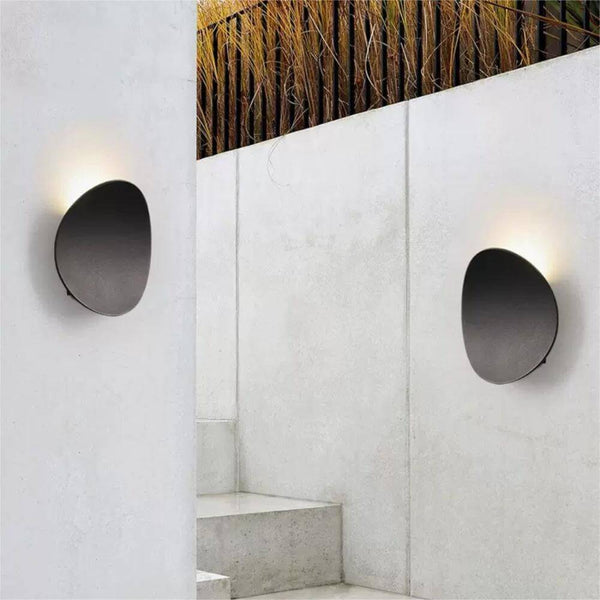 Modern Round Wall Sconce with Solar Shape