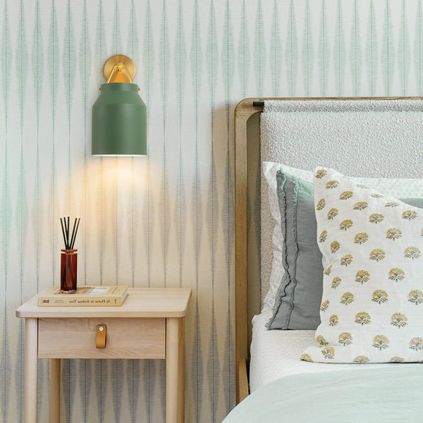 Thehouselights - 1 - Light Geometric Wall Sconce - Wall Lights - Green - 