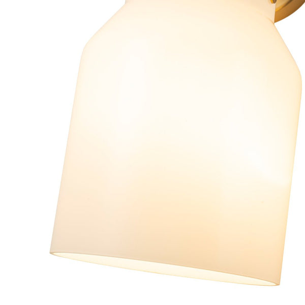 Thehouselights - 1 - Light Geometric Wall Sconce - Wall Lights - White - 