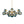 Thehouselights-12-Light Two-tier Modern Sputnik Blue Bubble Glass Chandelier-Chandelier-12-Light-
