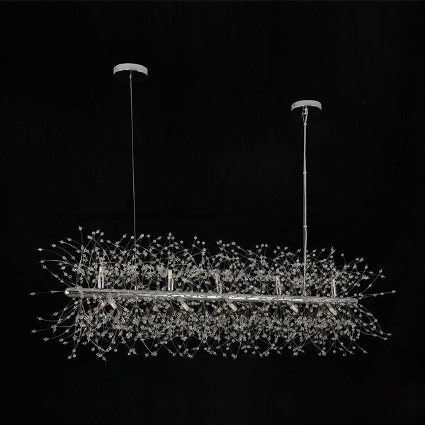 Thehouselights - 15 - Light Linear Sputnik Firework Chandelier - Chandelier - Chrome - 