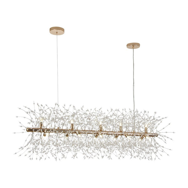 Thehouselights - 15 - Light Linear Sputnik Firework Chandelier - Chandelier - Chrome - 