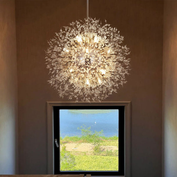 Thehouselights - 16 - Light Oversized Luxury Sputnik Firework Chandelier - Chandelier - Chrome - 