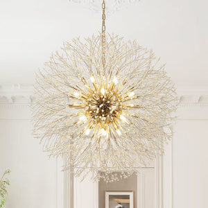 Thehouselights - 16 - Light Oversized Sputnik Firework Chandelier - Chandelier - Brass - 