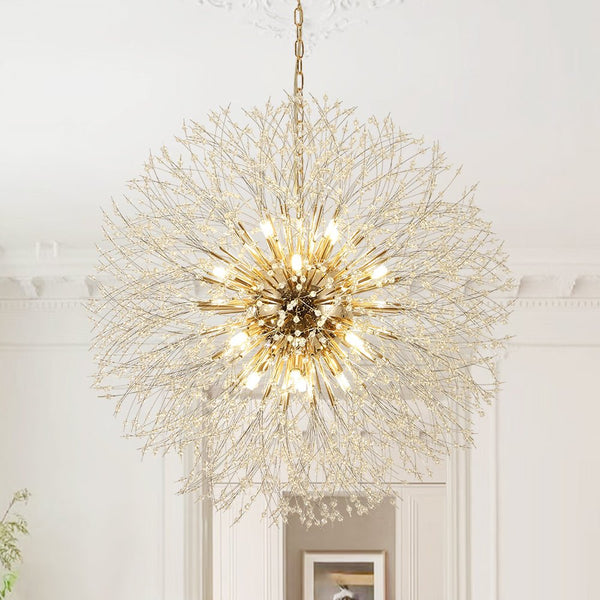 Thehouselights - 16 - Light Oversized Sputnik Firework Chandelier - Chandelier - Brass - 