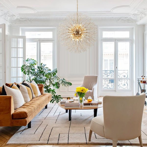 Thehouselights - 16 - Light Oversized Sputnik Firework Chandelier - Chandelier - Brass - 