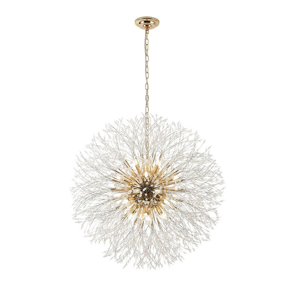 Thehouselights - 16 - Light Oversized Sputnik Firework Chandelier - Chandelier - Brass - 